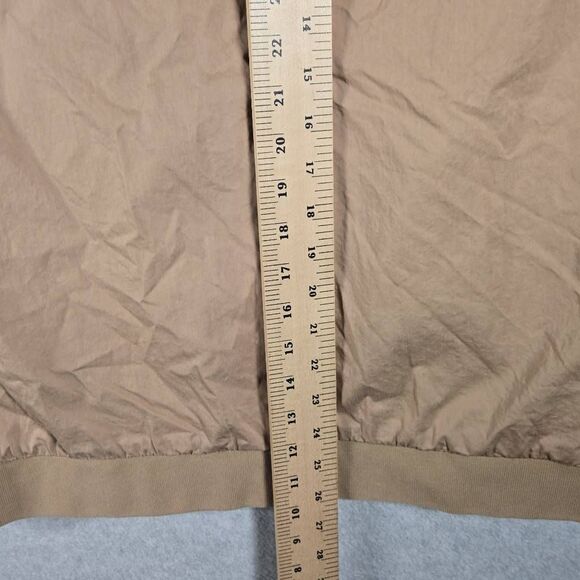 Marine Layer Rossland Dry Wax Bomber Jacket Tan Full Zip Medium - Picture 10 of 11